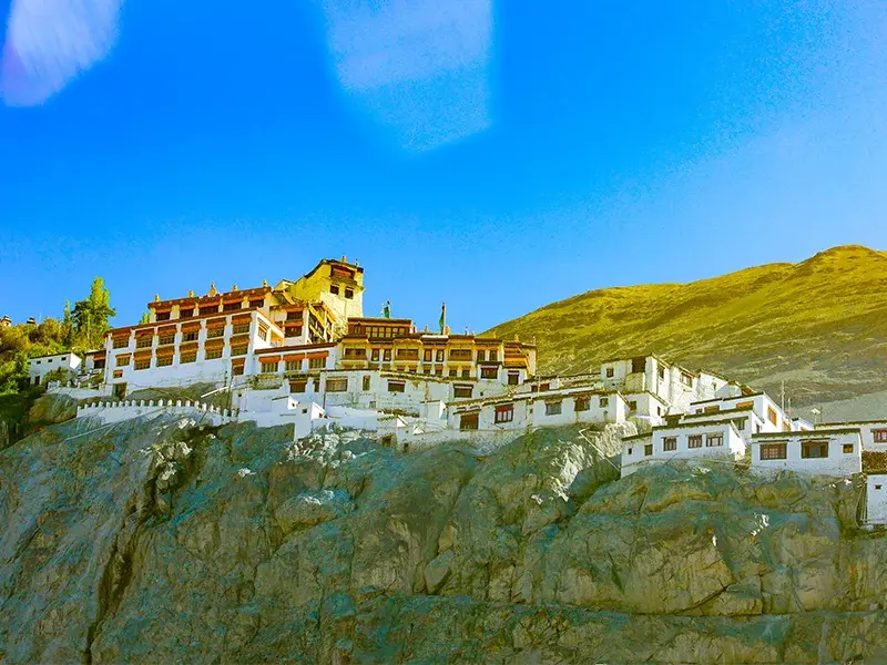 Buddha statue at Diskit Monastery in Ladakh